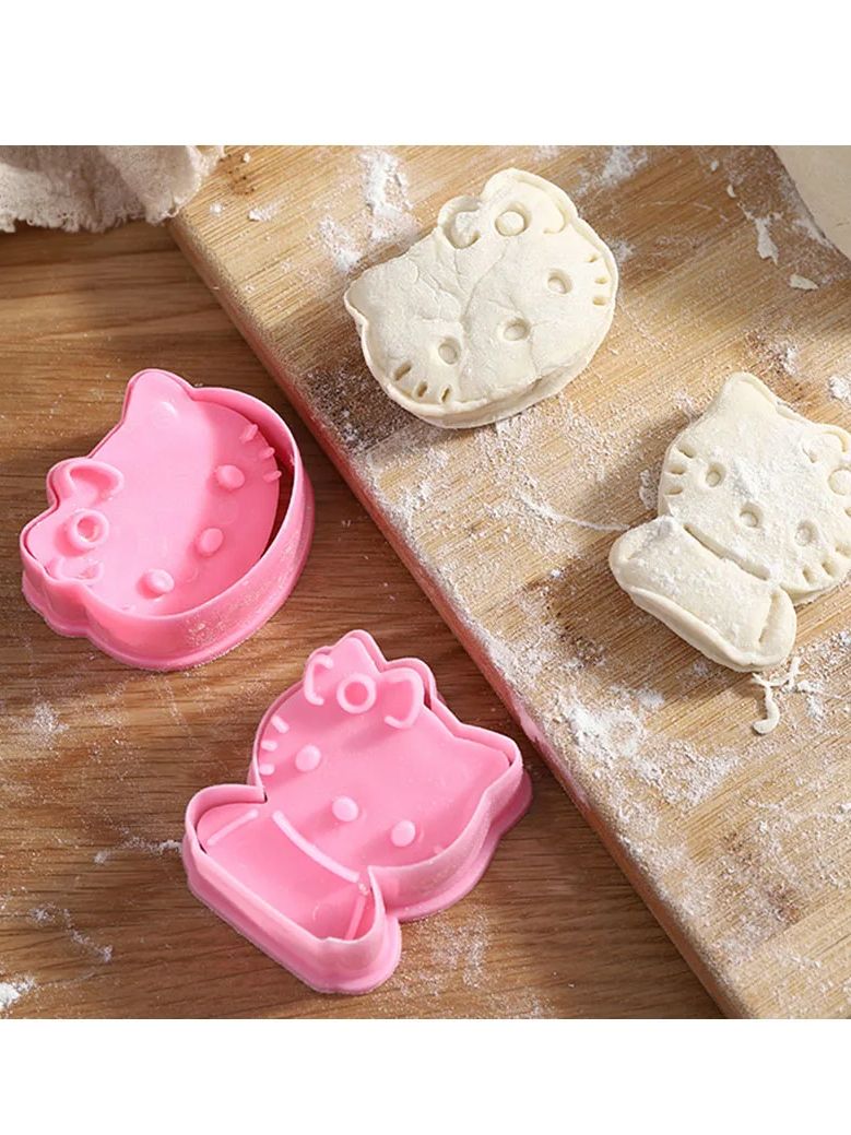 Set of 2pcs plastic fondant cookie cutters 