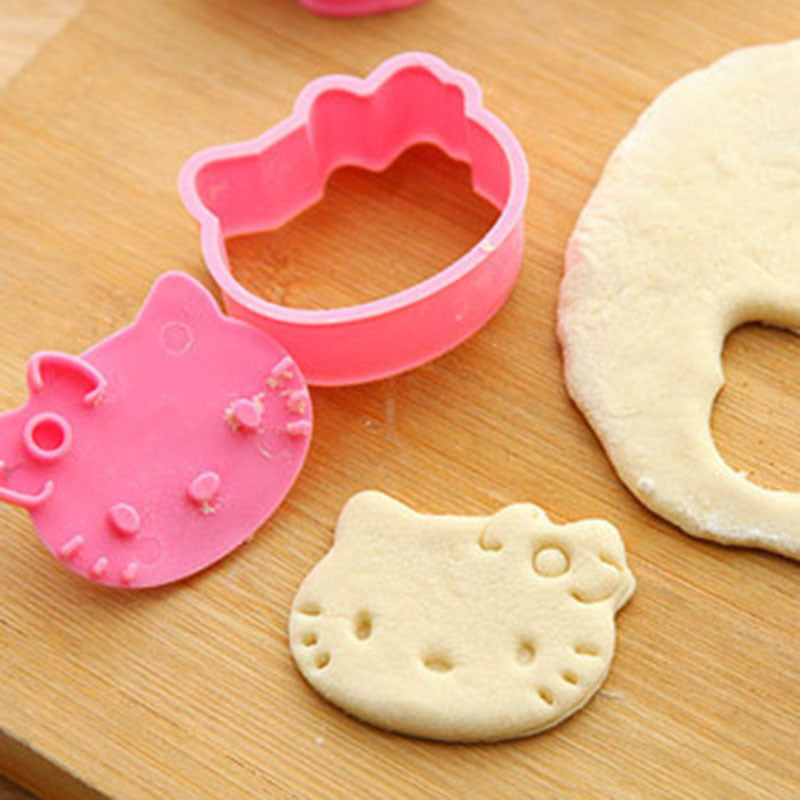Set of 2pcs plastic fondant cookie cutters 