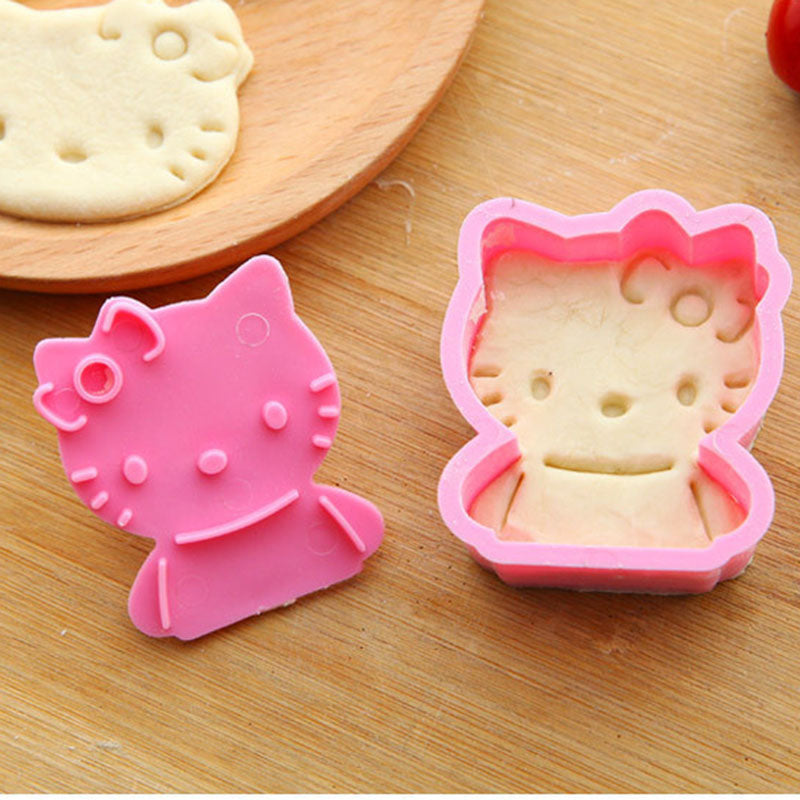 Set of 2pcs plastic fondant cookie cutters 