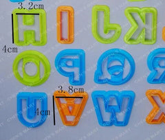 Plastic English letters for cake decoration