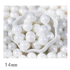Sprinkles large white lunch beads 14 mm