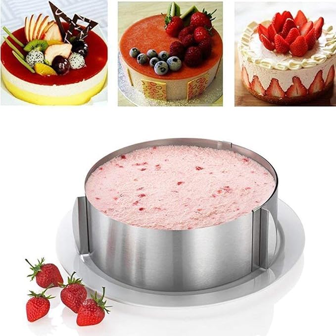 Cake cutting mold, adjustable from 24cm to 30cm