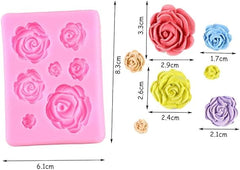 Small roses silicone mold