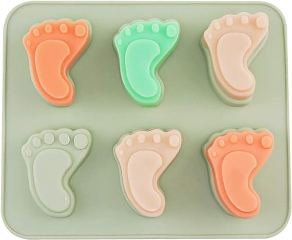 Silicone mold for small baby feet