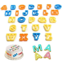 Plastic English letters for cake decoration