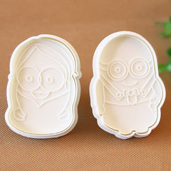 Biscuit cutters, Minion cartoon characters, 2 pieces - 0021