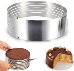 Cake cutting mold, adjustable from 24cm to 30cm