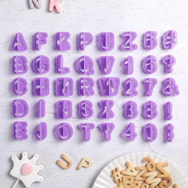 English letters and numbers for cake decoration 