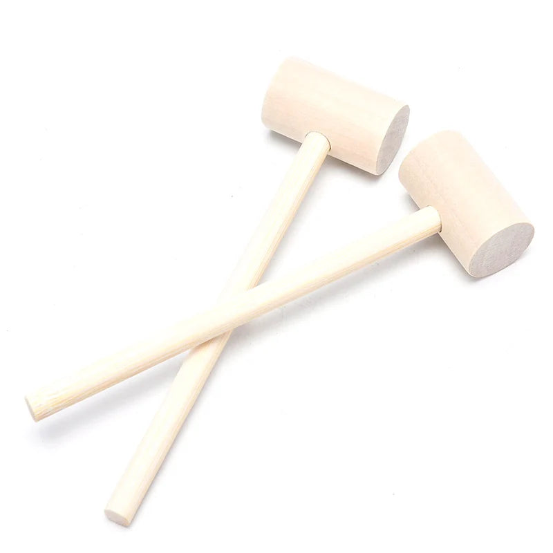 Small wood mallet with flat head