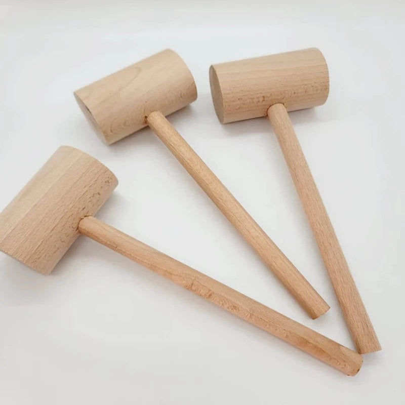 Small wood mallet with flat head