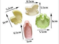 A set of plastic newborn parts of 4 pieces 