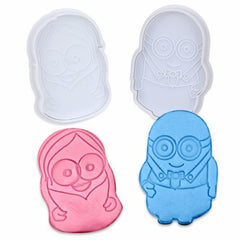 Biscuit cutters, Minion cartoon characters, 2 pieces - 0021